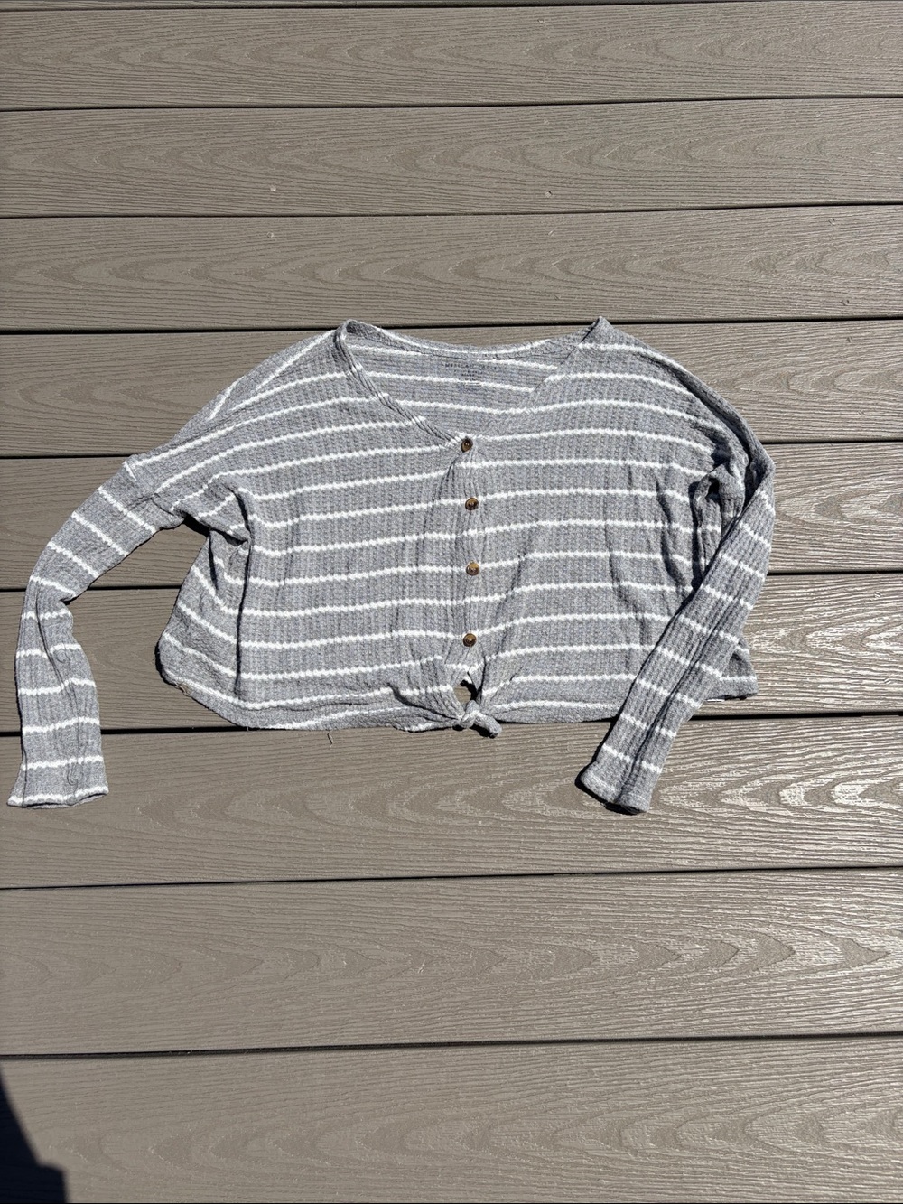 Cropped Striped Sweater